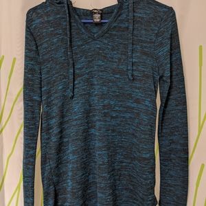 Rue 21 size small turquoise hooded sweater